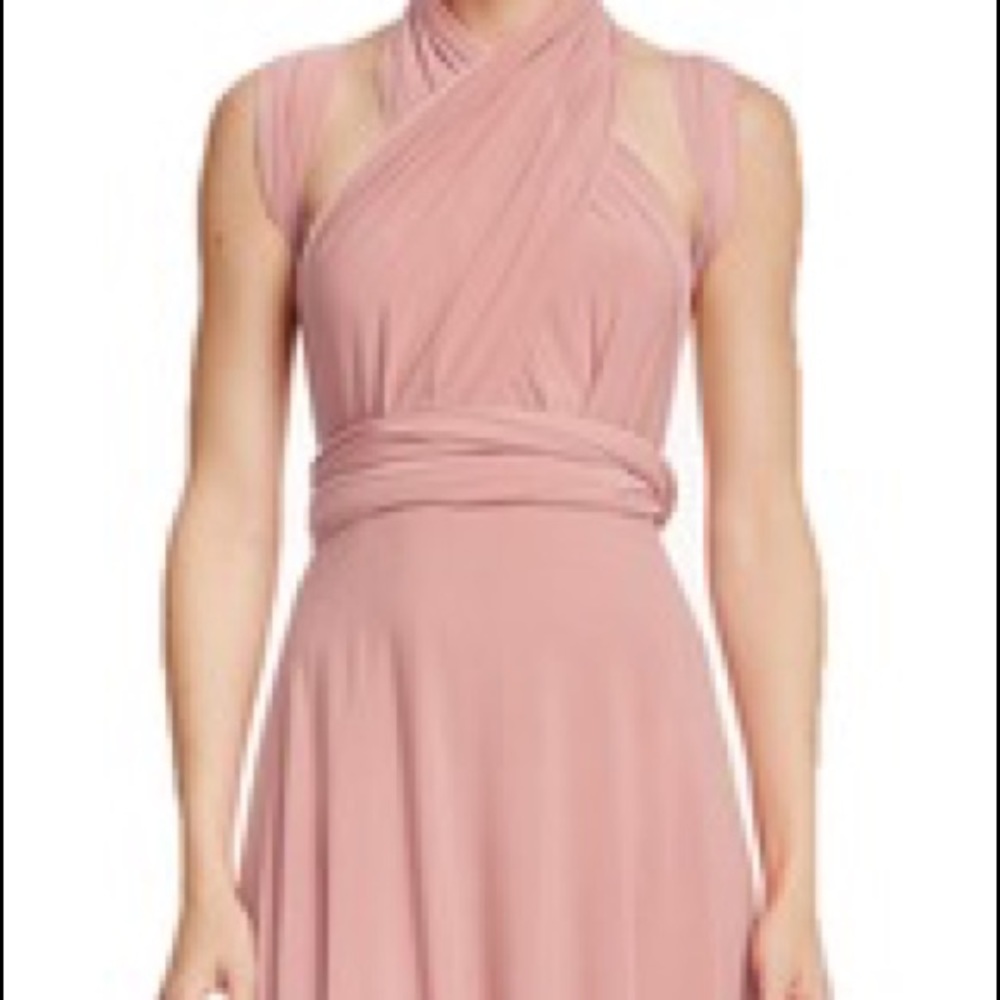 Maxi Convertible Dress (Pink champagne)